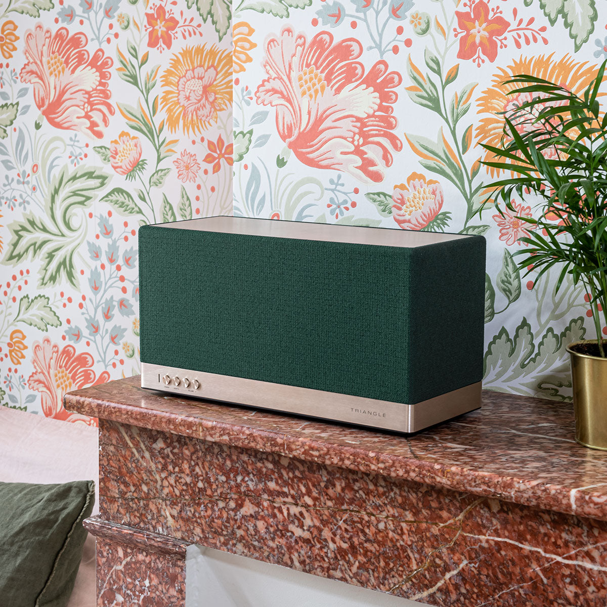 Triangle-enceinte-connectée-wifi-bluetooth-hifi-AIO3-2022-vert-foret-lifestyle